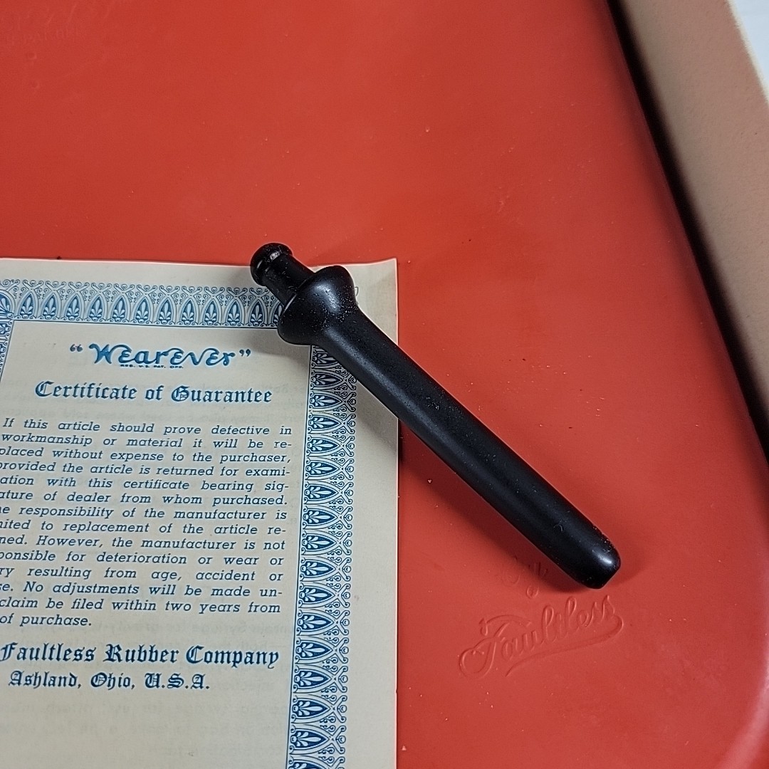 VTG Wearever Combination Hot Water Bottle & Syringe Red 452 45 Size 2 USA Prop