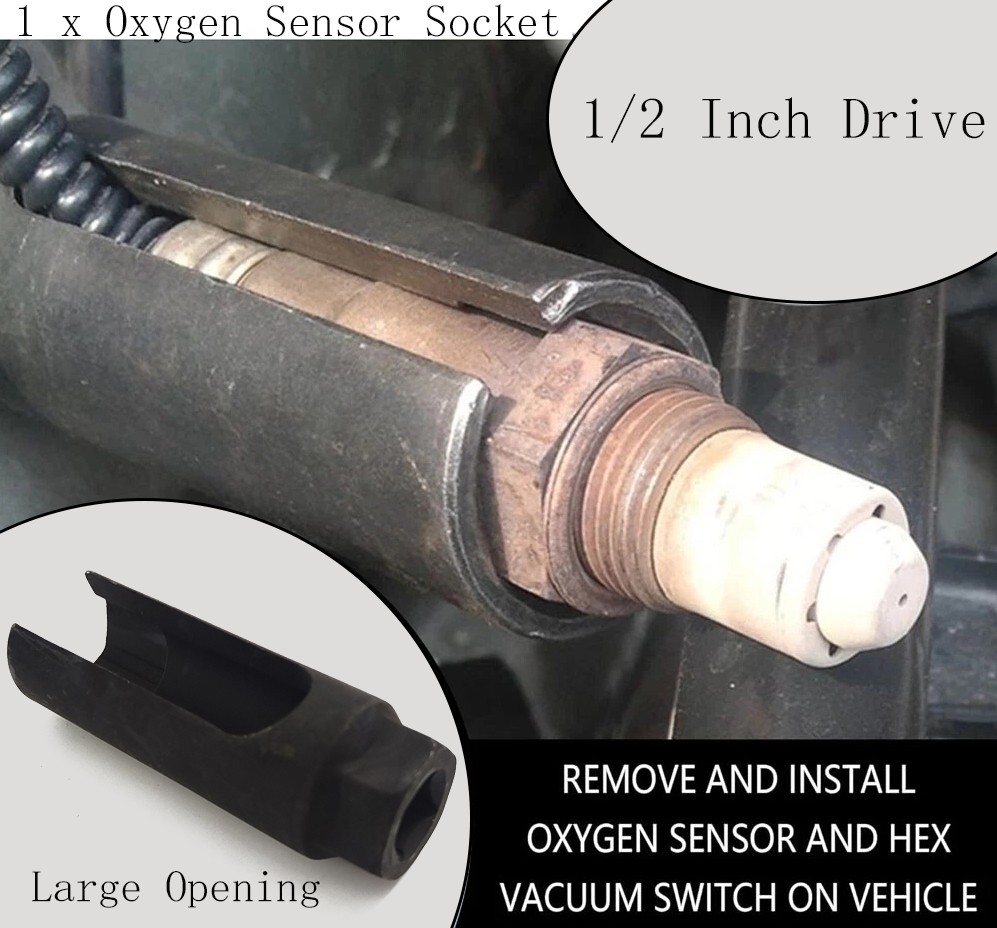 1Pc Oxygen Sensor Socket With Side Wire Cutout O2 Induction Sleeve High Hardness