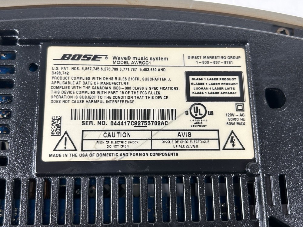 Bose Wave Music System with Multi-CD Changer and Remote Control