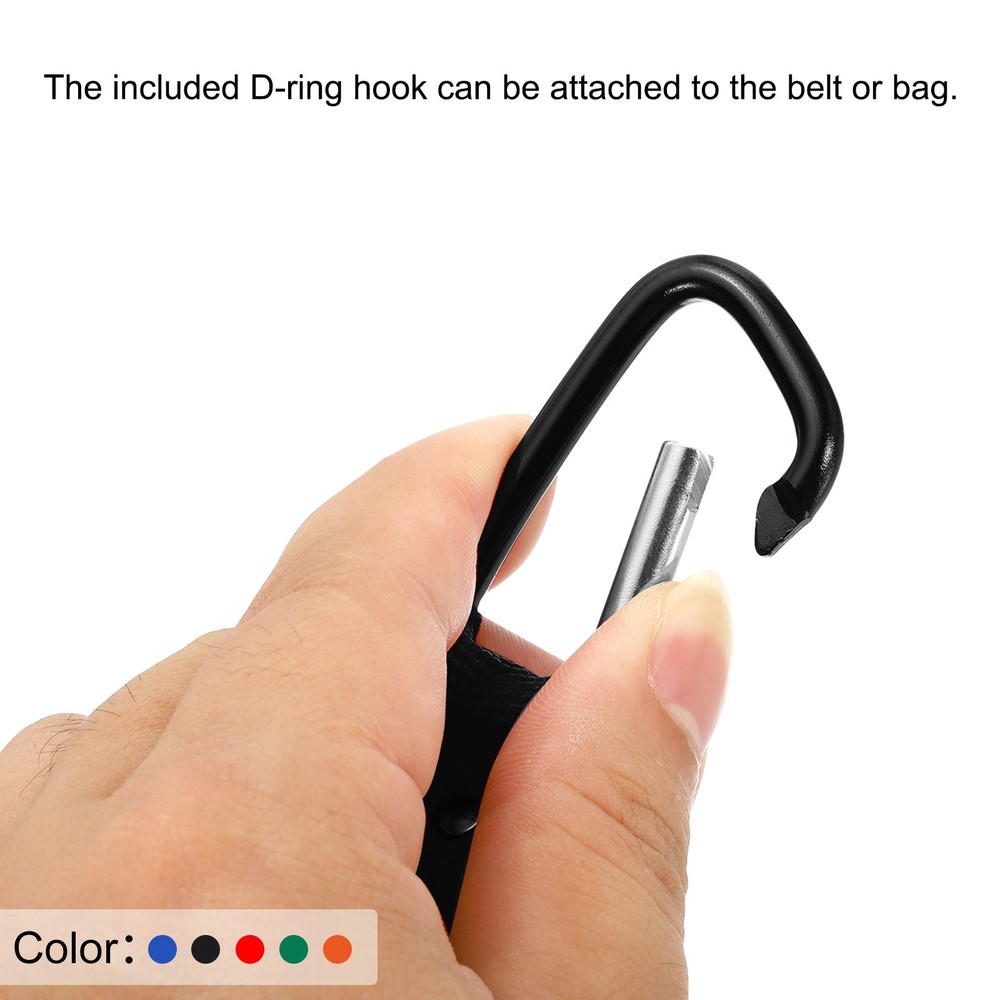 Hanging Bottle Buckle Clip with D-Hook Oring, Multi 5pcs