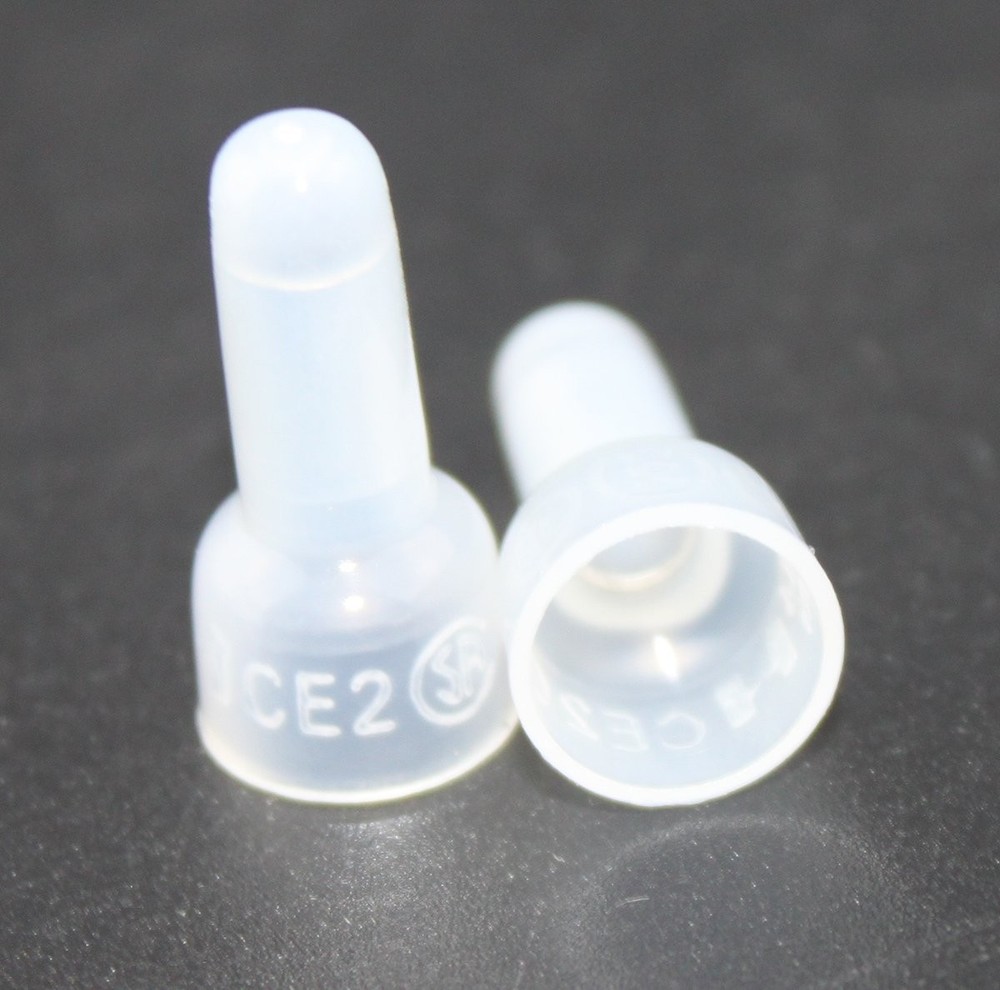 1000pcs CE2 Closed End Wire Crimp Connectors for Electrical Terminals