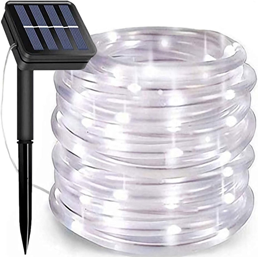 Solar Rope Lights 33FT 100LED Outdoor Solar String Lights IP65 Waterproof