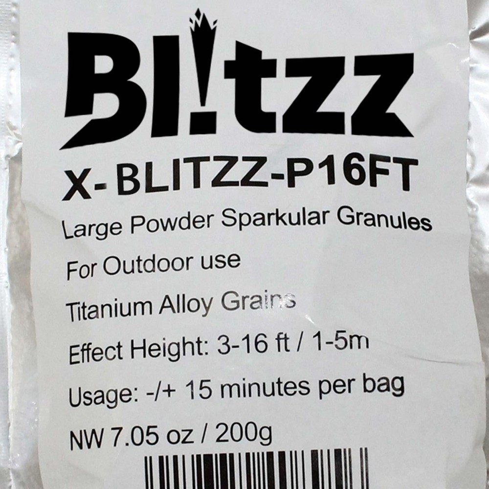 ProX Blitzz 3 -16 Foot High Cold Spark Granules for Blitzz Pyro Effect Machine