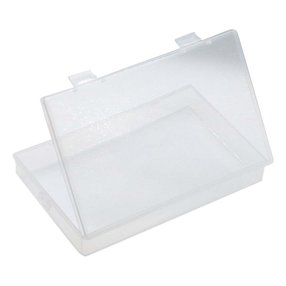 2PC Plastic Storage Container Boxes Box Hinged Lid DIY Arts Crafts Markers Pens