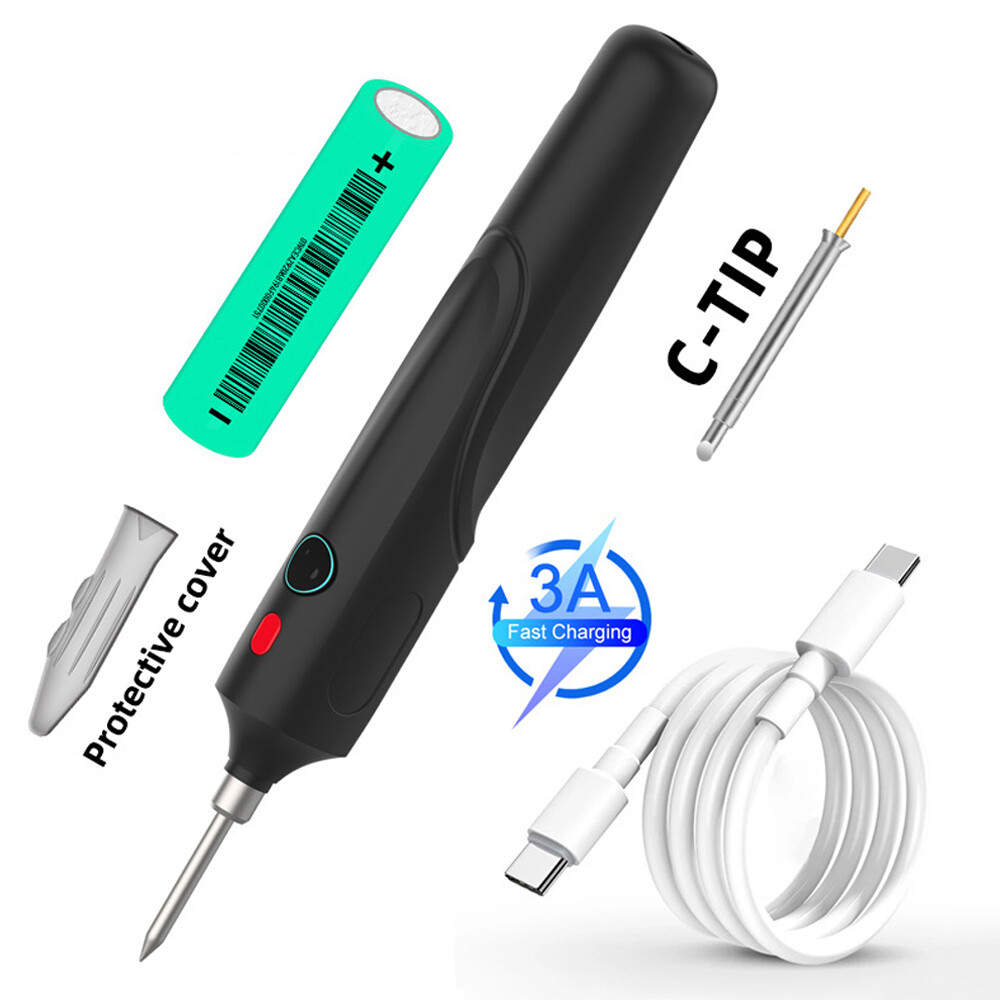 Cordless Soldering Iron Kit Electronic Welding Irons Tool Adjustable Temperature