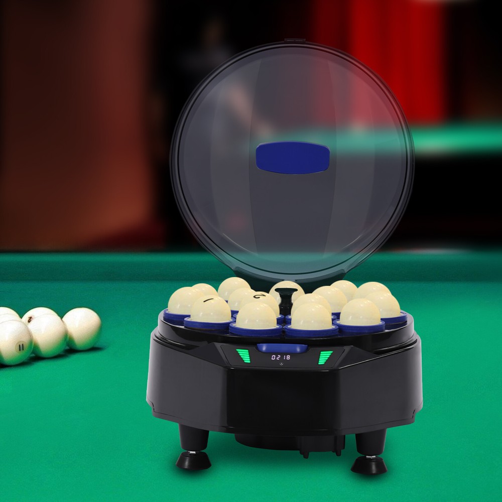 Automatic Pool Ball Cleaner 16 Ball Digital Display Billiard Cleaning Machine