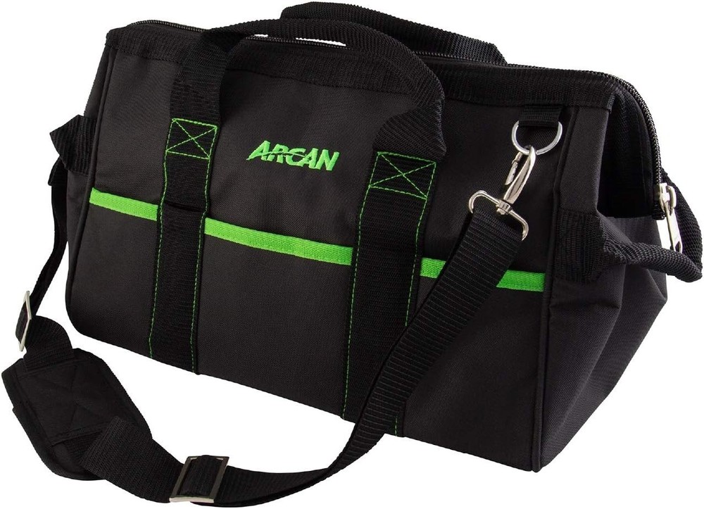 Arcan 16" Tool Bag 6 Outside Pockets 8 Inside Pockets Shoulder Strap ABAG68