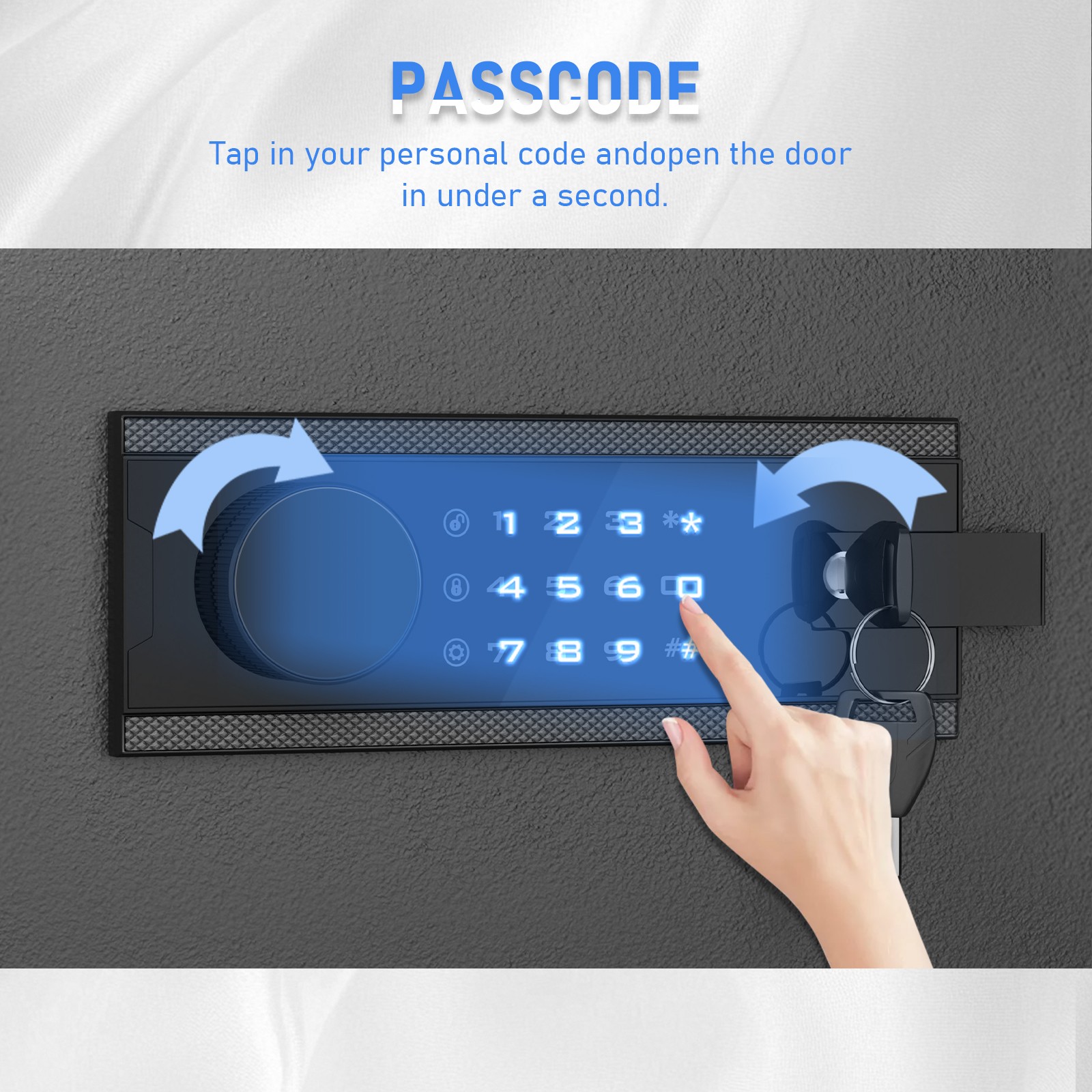 6.0 Cub Digital Extra Large Safe with Slide Drawer for Jewelry Cash Pistol