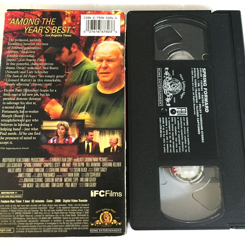 Spring Forward Ned Beatty VHS Tape - Ships with Tracking