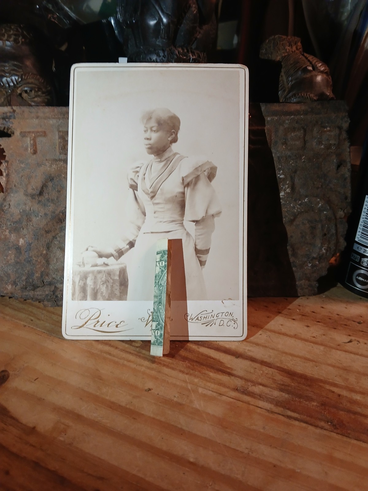 Antique African American Cabinet* Howard University Student*HBCU Washington D C