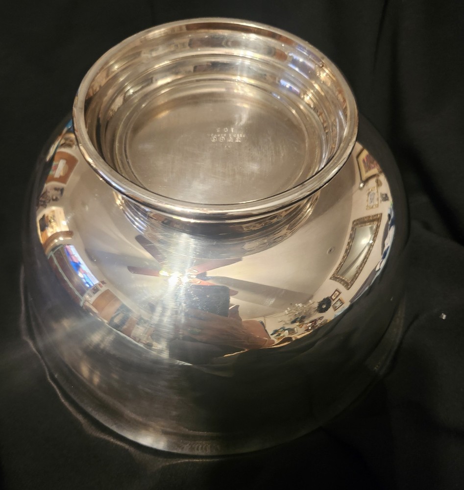 VINTAGE NIB REED & BARTON #105 9” SILVER PLATE BOWL Excellent