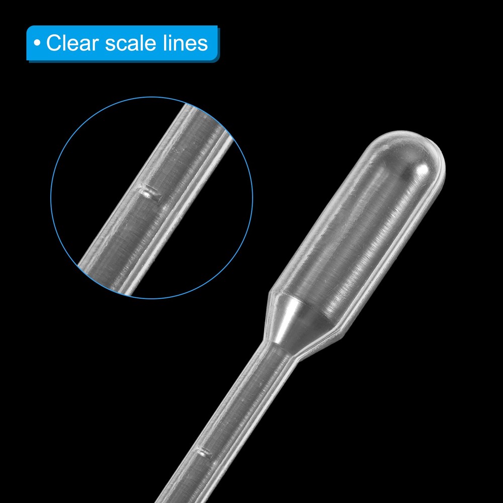 Disposable Transfer Pipette, 100pcs 0.2ml LDPE Polyethylene Plastic Pipette