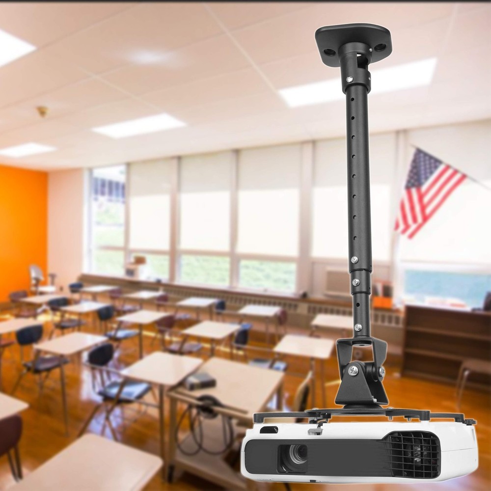 Full Motion Universal Ceiling Projector Mount Bracket with Adjustable Height
