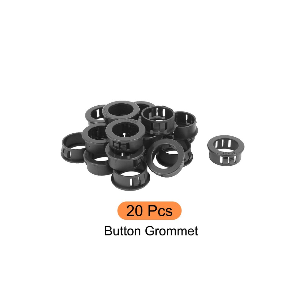 Cable Snap Bushing Snap in Cable Hose Bushing Plastic 25mm 20Pcs