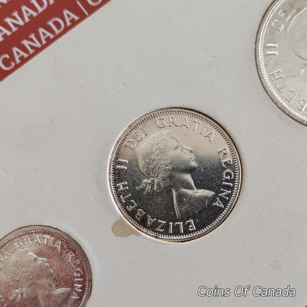 1958 Canada Prooflike Mint Set In Original Whitecard - Very Nice #coinsofcanada