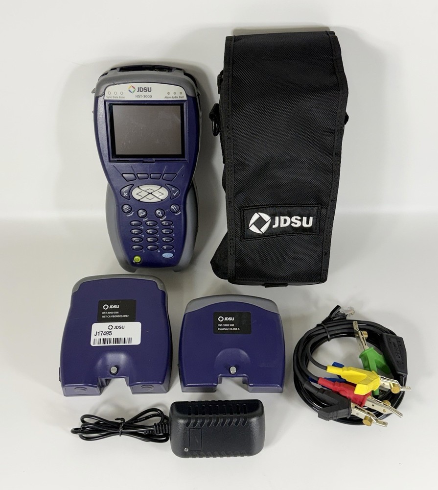 JDSU HST-3000 Ethernet Network Tester w/ CUADSL2-TX & HST-CX-VBOUNDED-WB2 Module