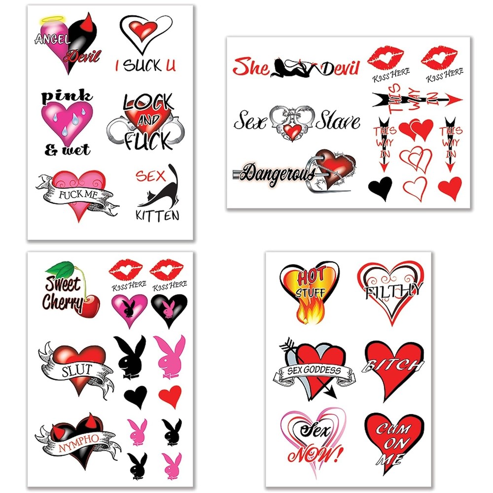 Adult Fun Temporary Tattoos
