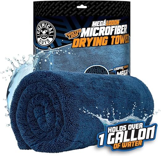 Chemical Guys - Megalodon Twisted Loop Microfiber Drying Towel (24” x 36”)