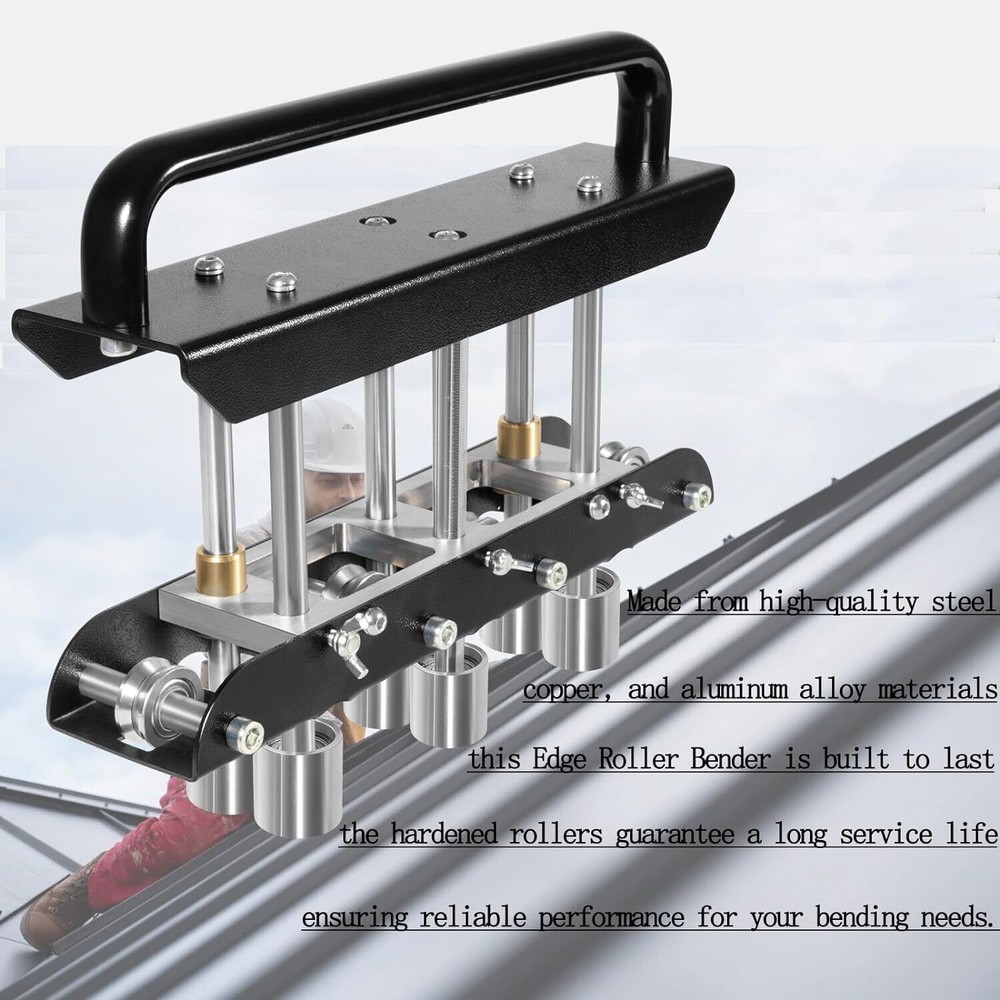 ER3 Three-Station Edge Roller Bender, Large Radius Sheet Metal Bead Roller Bend