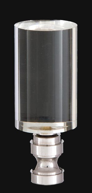 B&P Lamp Clear Cylinder Style Finials