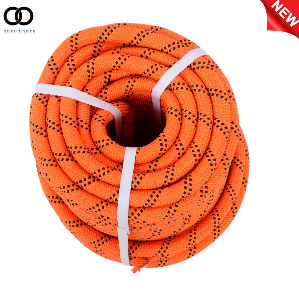 Orange Double Braid Polyester Rope Arborist Bull Tree Rigging Utility 3/4"×120'