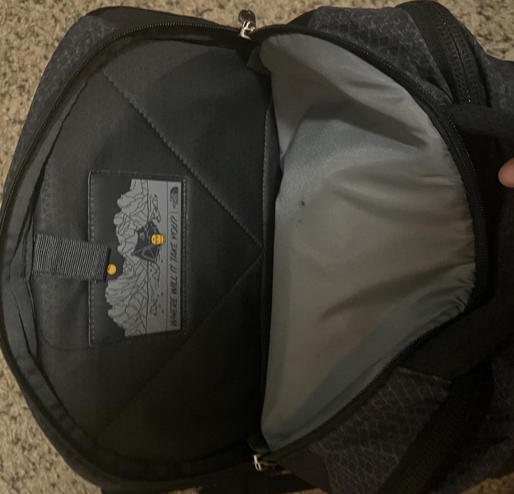 North Face Black Gray Women’s Backpack