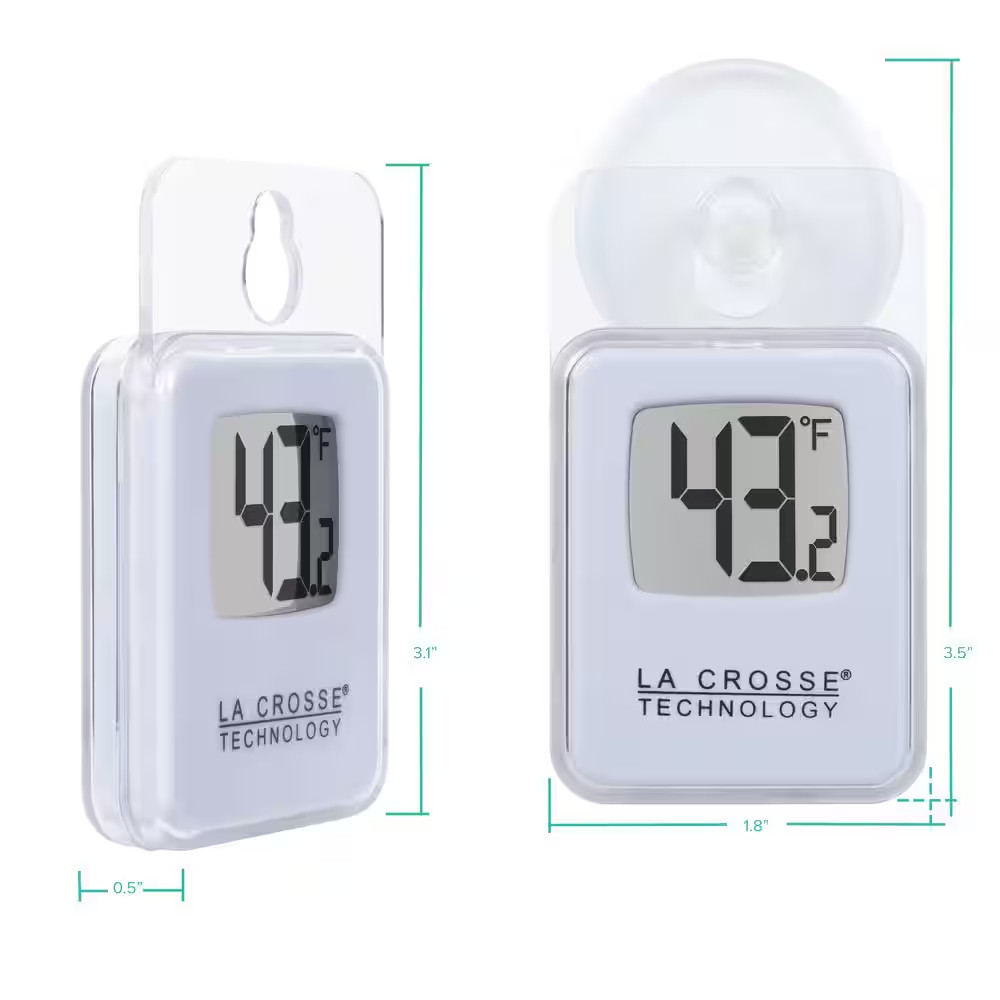 Digital Outdoor Window Instant-Read Thermometer