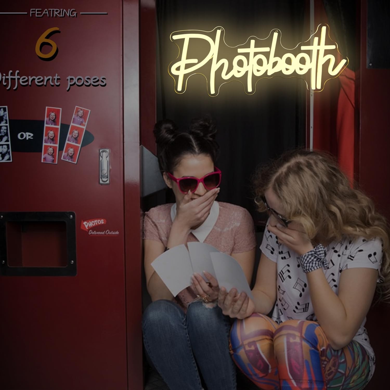 Photo Booth Neon Sign for Wall Decor Photo Booth Sign Neon Photo Booth Lights...