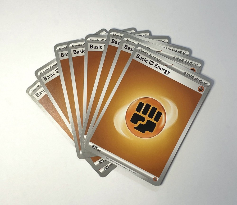 2023 Pokémon TCG 8X Basic Fighting Energy Cards