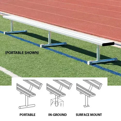 7.5' Portable Sports Bench W/O Back Support - Bleacher