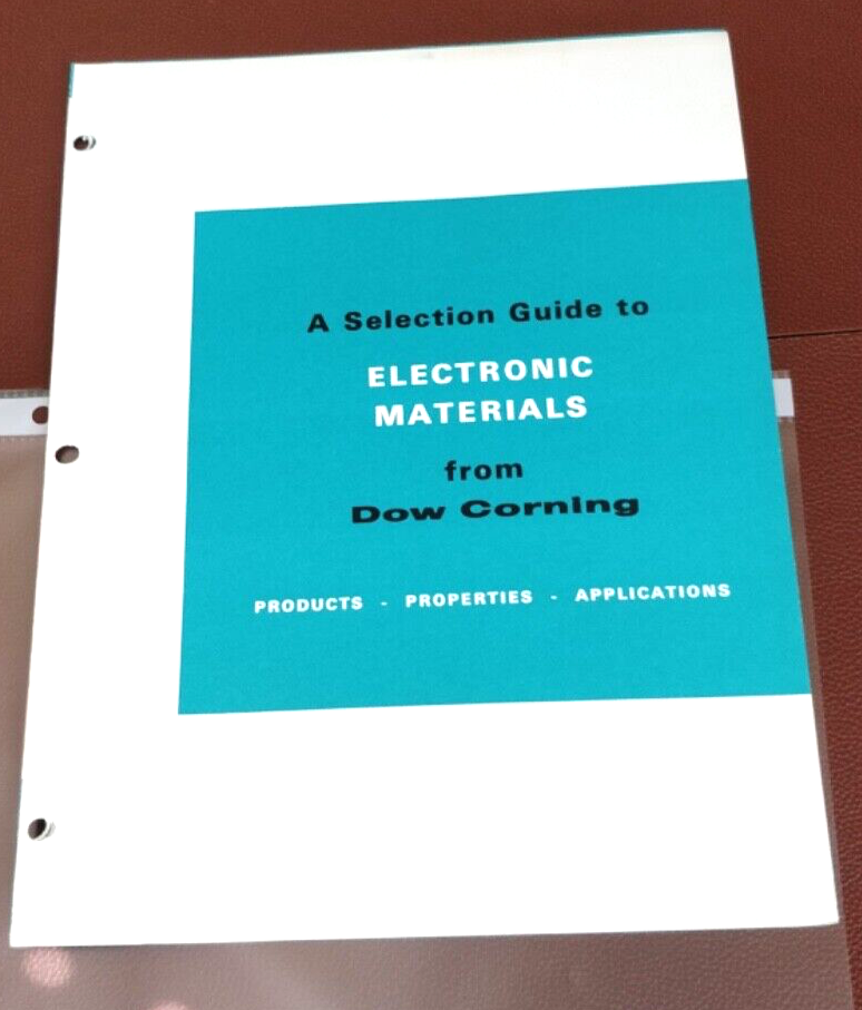 1964 DOW CORNING ~ Selection Guide to Electronic Materials