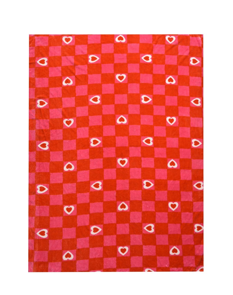 Valentines Day Oversize Plush Throw Blanket
