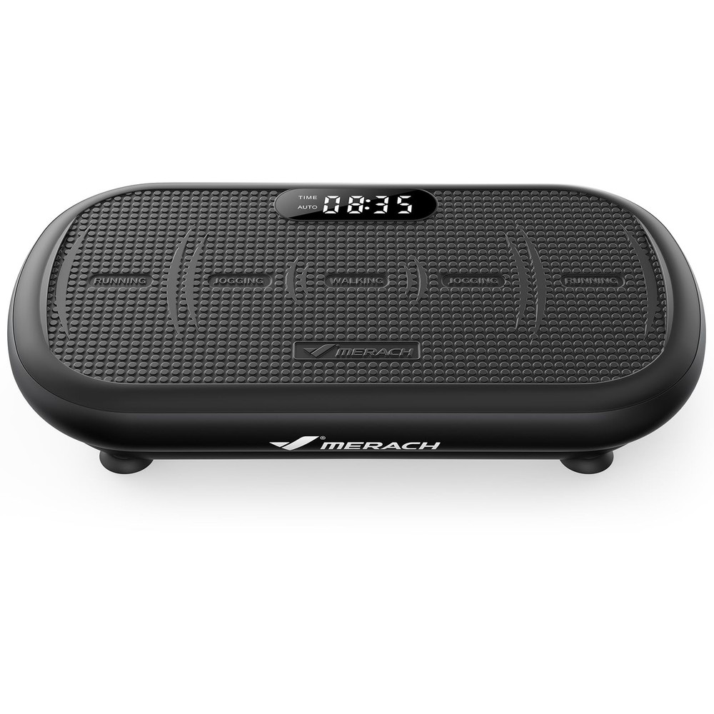 MERACH Vibration Plate Exercise Machine, 440 Lbs Black
