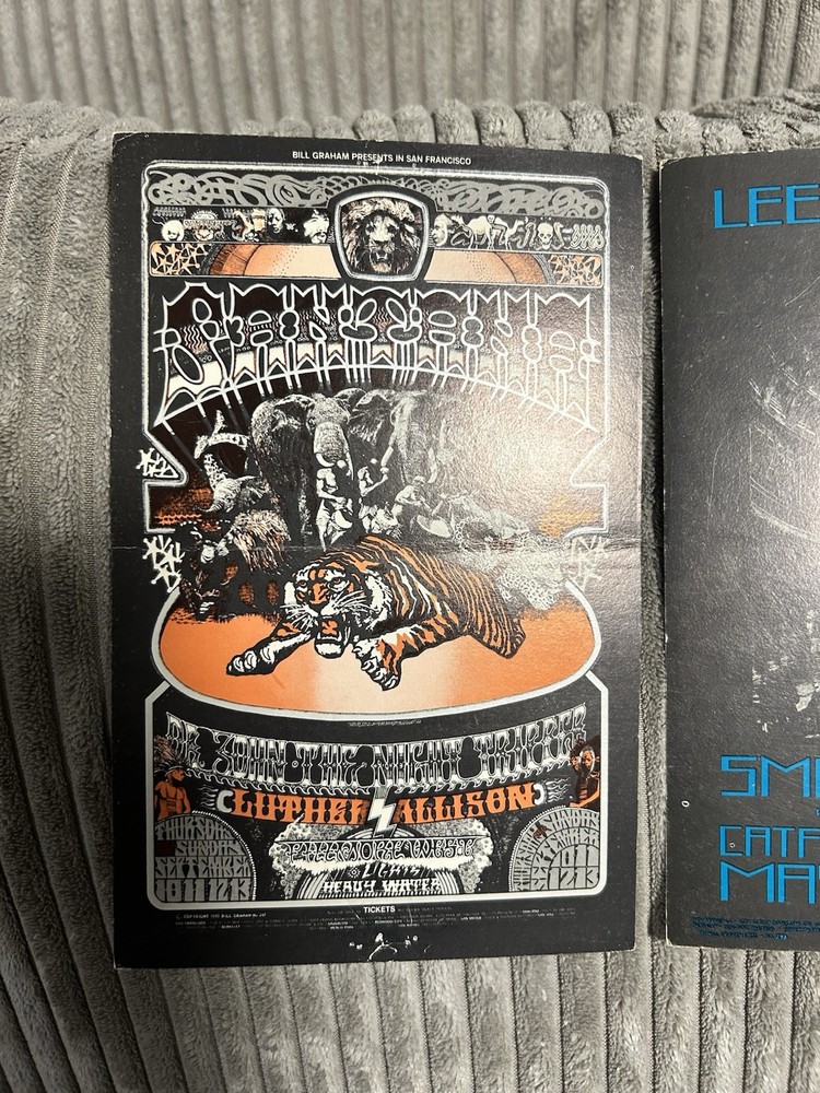 Bill graham Fillmore Concert Memorabilia