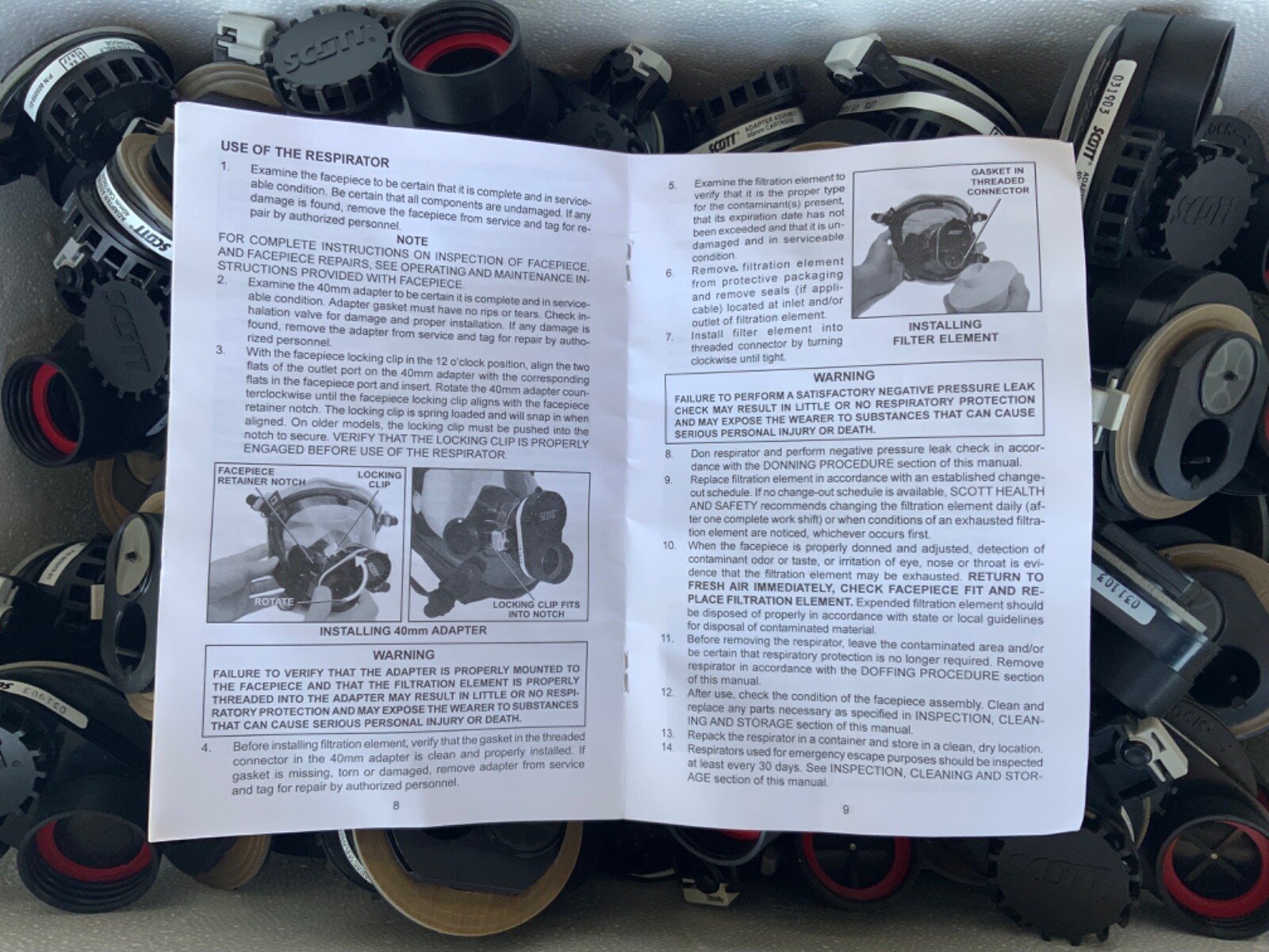 3M Scott Safety AV Series 40mm Adapter P/N 805059-01