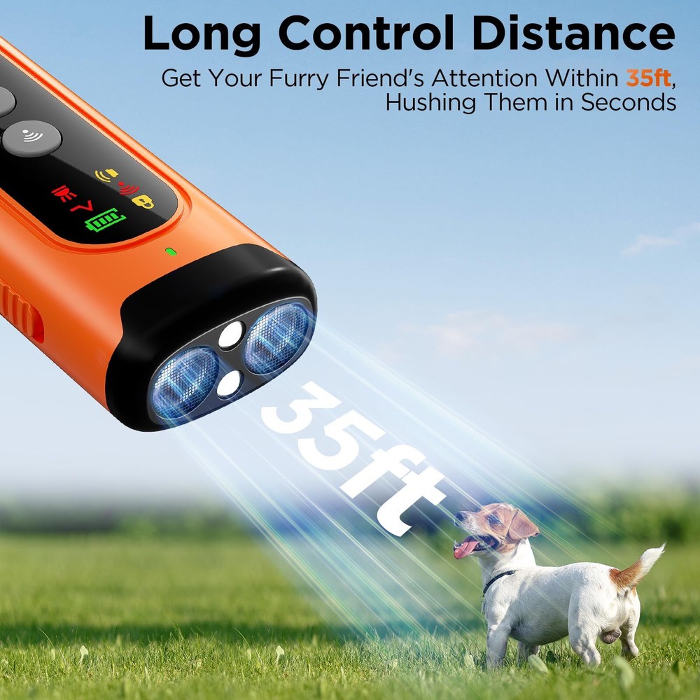 Anti-Bark Training Device for Dogs LED Flashlight Bark Collar Alternative