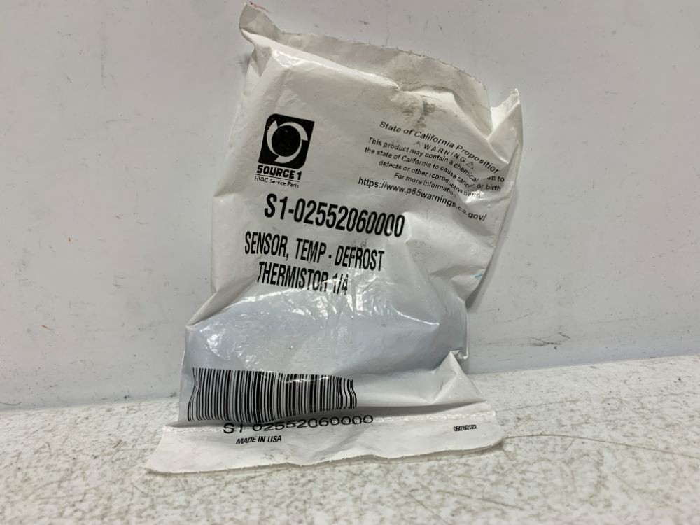 Source 1 S1-02552060000 Sensor Temp Defrost Thermistor 1/4"