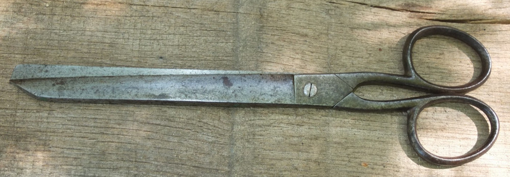 VINTAGE  LONG 11" SCISSORS SHEFFIELD MADE, J Stringer and Sons