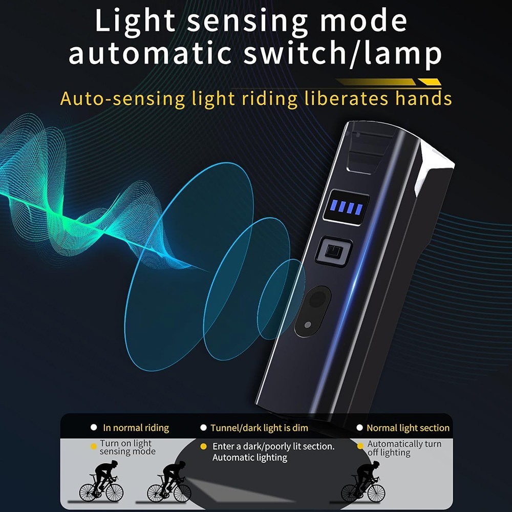 Bicycle Super Bright 9000LM LED Bike Light USB Rechargeable Front Rear Headlight