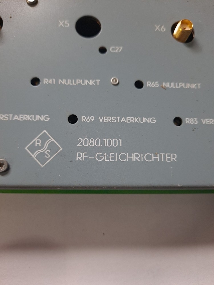 Rohde & Schwarz RF Rectifier 2080.1001 (Untested)