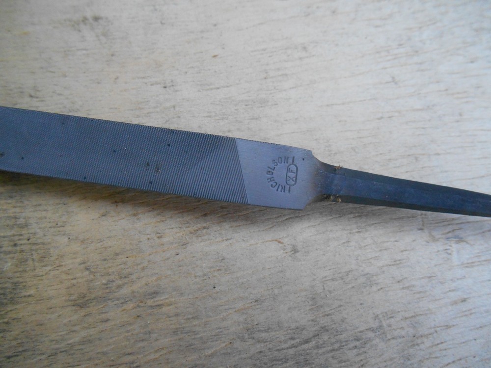 NIcholson 8" three square file, cut 2, USA, New