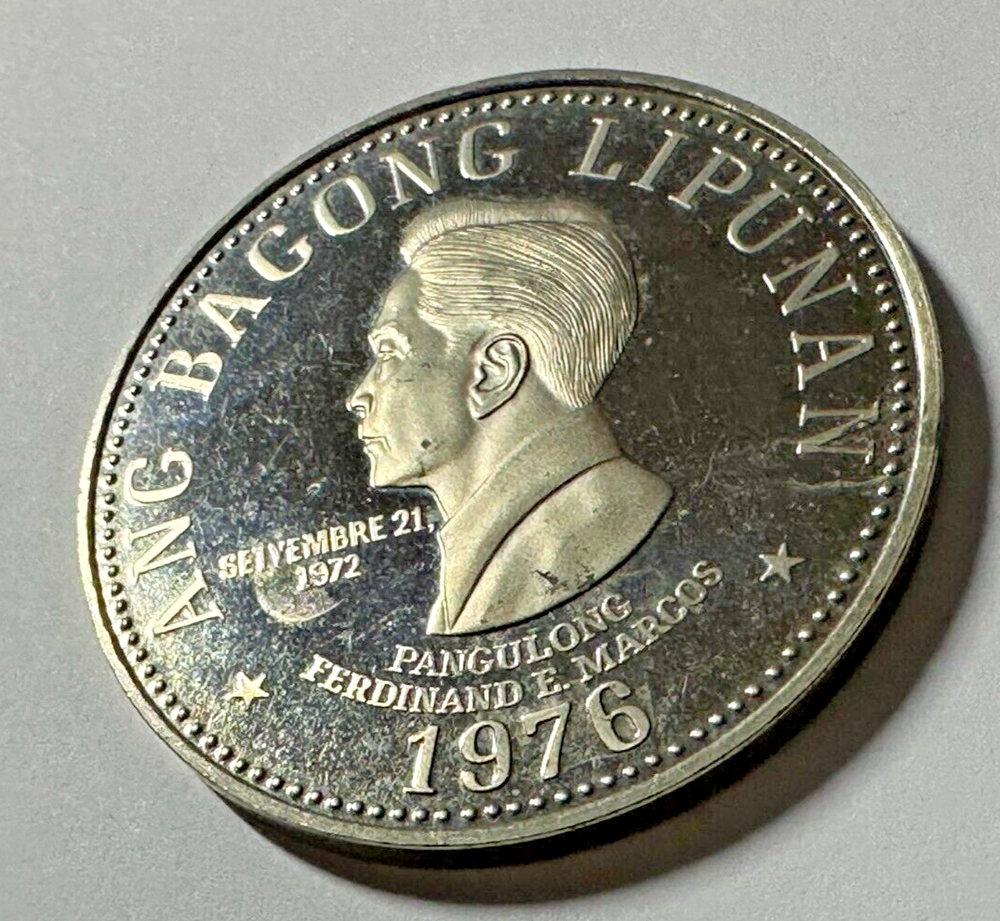 1976 PHILIPPINES 5 PISO PROOF COIN