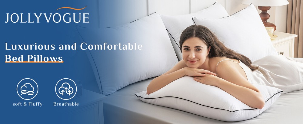4-PK Pillows Set - Cooling Supportive Pillows Down Alternative Fill (STANDARD)