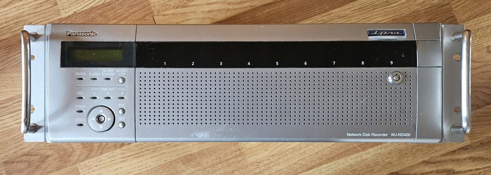 Panasonic NVR WJ-ND400K Network Disk Recorder
