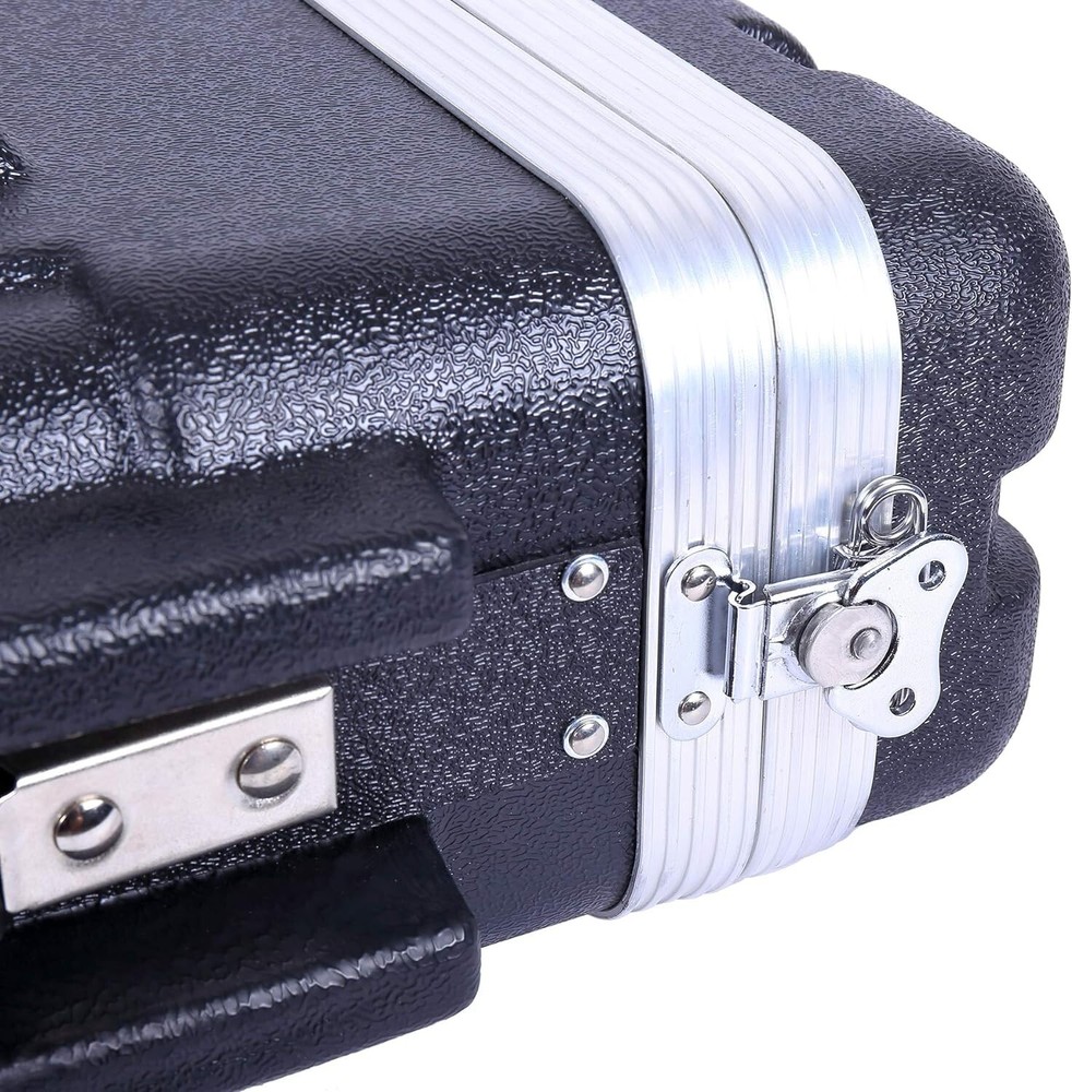 Crossrock Stackable 2U Rack Case, Standard 19.25” Depth, Polyethylene Hard-Black