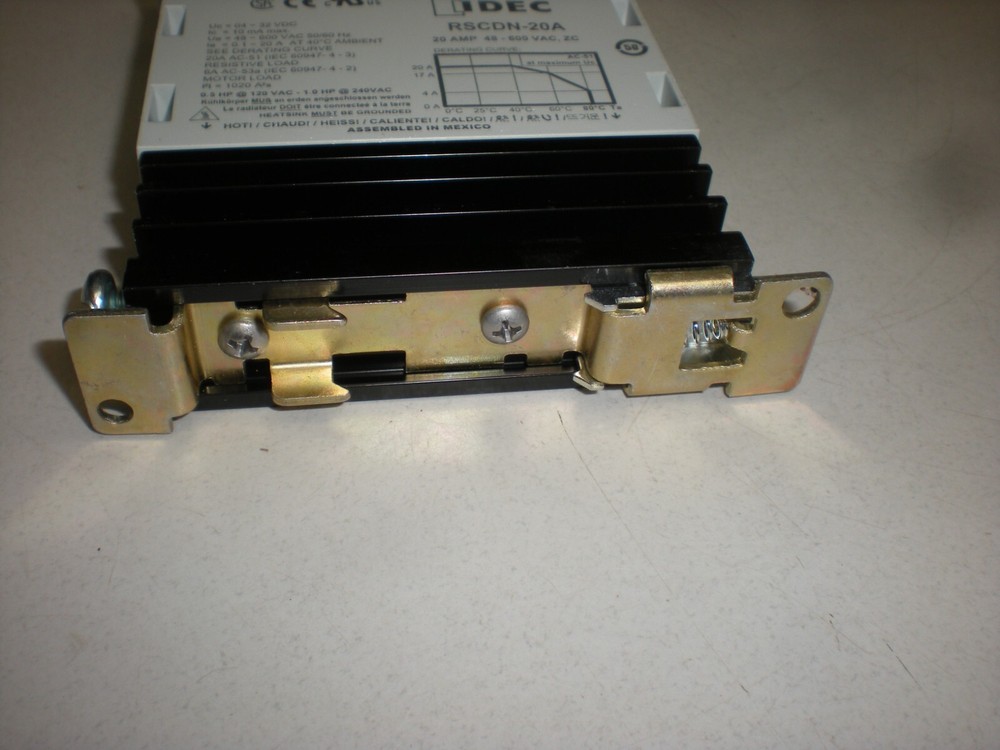 Idec RSCDN-20A Solid State Relay - 3-32VDC Coil - 20A - 48-600 VAC - Tests OK