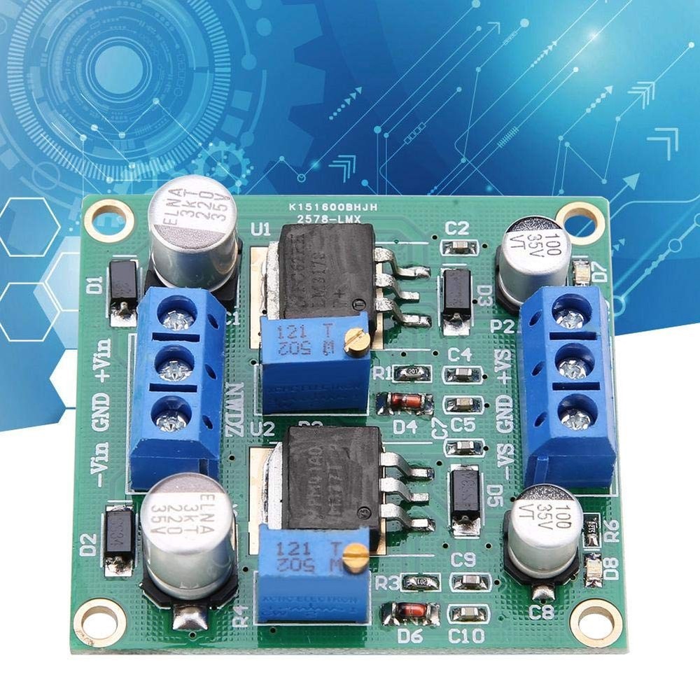 Stabilizing Power Module, LM317/337 Positive and Negative Voltage Stabilizing...
