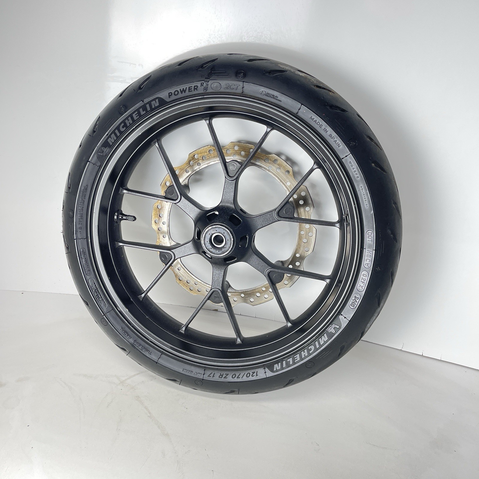 13 honda cb500x cb 500 front wheel rim 17 x 3.50 used straight oem