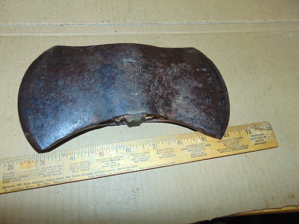 Very Old Double Edged Axe Head "Knot Klipper"