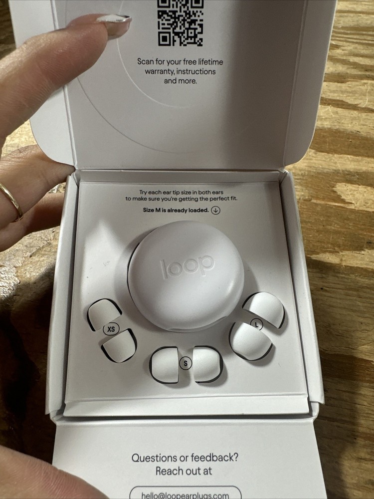 Loop Quiet 2 Earplugs WHITE New,Open Box